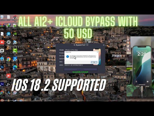 FROM IPHONE XS TO IPHONE IOS 18.2 SUPPORTED ICLOUD BYPASS WITH NEW TOOL 2025 50 USD FOR ALL A12+