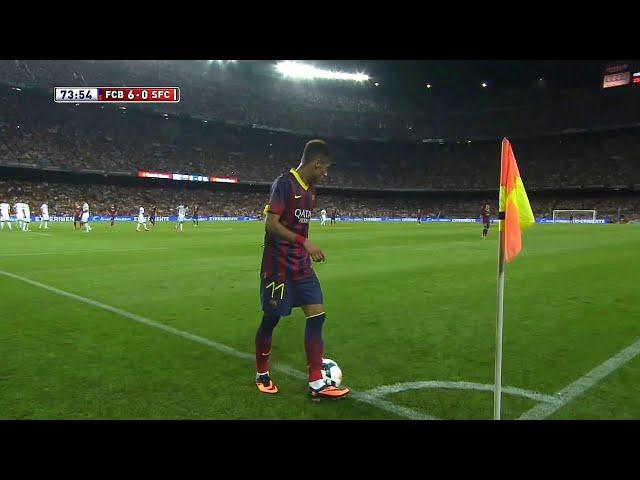 Neymar's First Game at Camp Nou