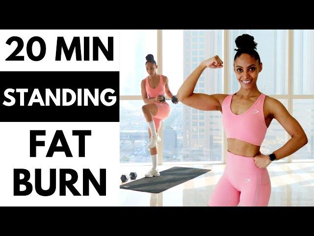 NO SQUATS! NO LUNGES! NO JUMPING! DUMBBELL FAT BURN | Home Workout 