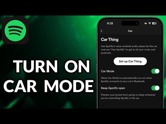 How To Turn On Car Mode On Spotify