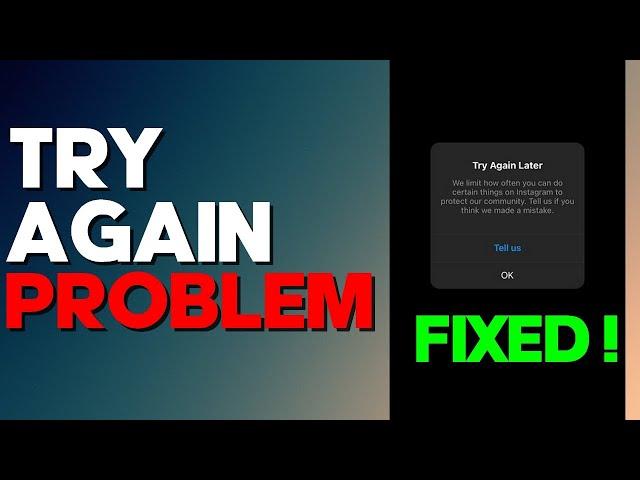 How to Fix Instagram Try Again Later Problem on Any Android Phone 2022