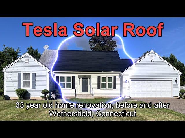 Tesla Solar Roof - 33-year-old Connecticut home successfully renovated & electrified. No more gas!