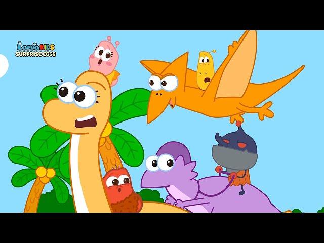 【NEW】 SURPRISE EGGS - DINO FRIENDS | EGG SONG | SUPER BEST SONGS FOR KIDS | LARVA KIDS