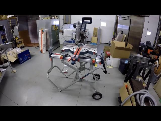 The Best Miter Saw Stand!! - Bosch T4B Gravity-Rise Miter Saw Stand - #2