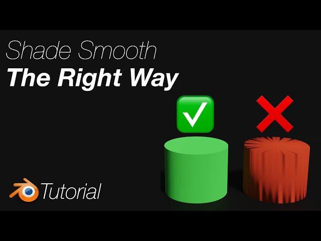 [2.92] Blender Tutorial: How to Shade Smooth Correctly