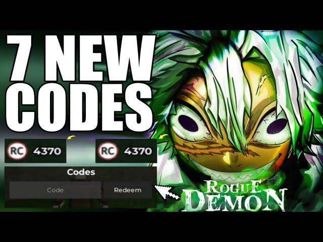 NEWROGUE DEMON CODES 2024 CODES ROGUE DEMON 2024