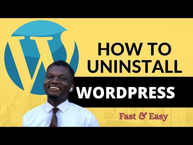 How to uninstall wordpress | How to delete Wordpress theme