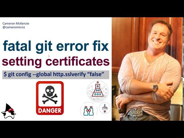 Fix Git clone's fatal setting SSL certificate error