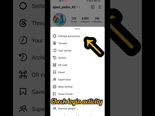 how to check login activity on instagram #viral #shorts #instagram