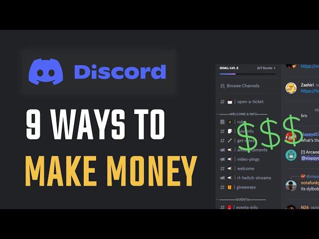 9 WAYS To MAKE MONEY on Discord (2024)