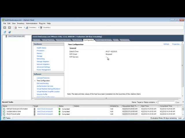 How to Properly Configure NTP Server Configuration on VMware ESXi Host