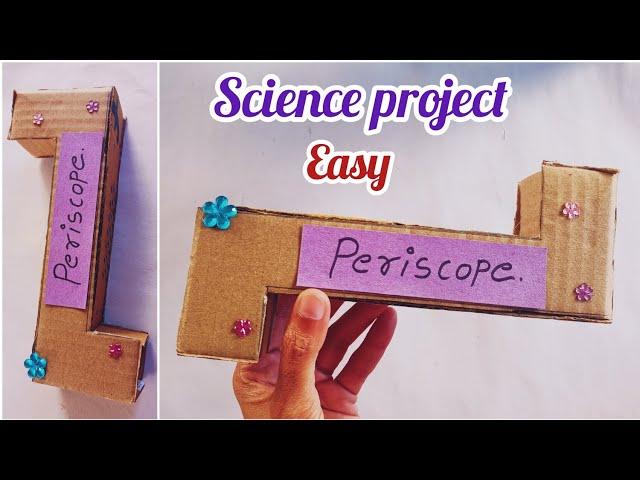 School Science Project Periscope| Science TLM| Easy Project For Science Exhibition| DIY - Periscope|