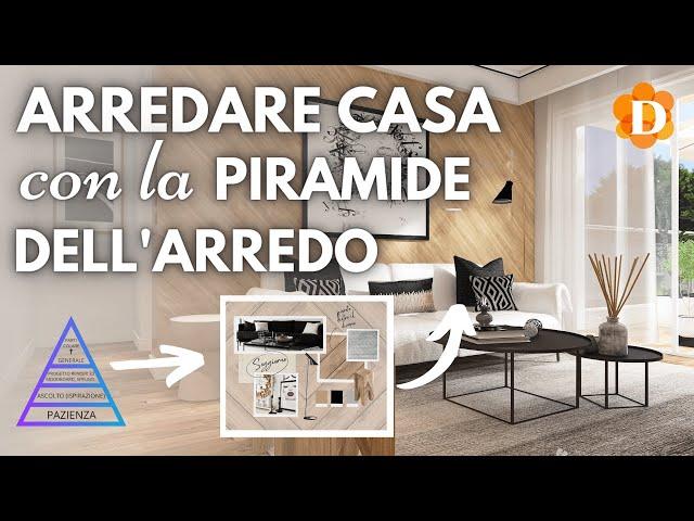 Arredare casa senza stress con la PIRAMIDE DELL'ARREDO