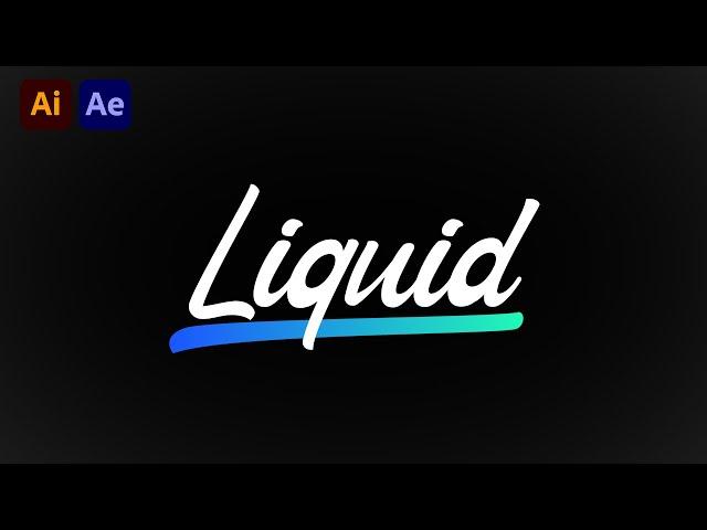 Liquid Text in After Effects | Tutorial