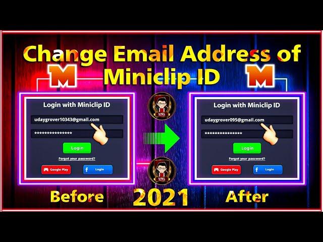 How to Change Email of Miniclip Account in 8 ball pool 2021 |  UNL