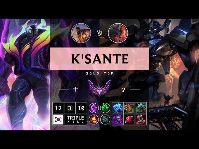 K'Sante Top vs Aatrox - KR Master Patch 14.12