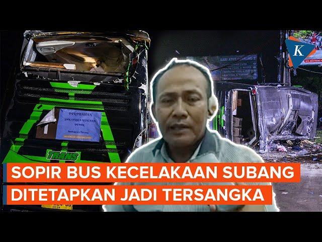 Sopir Bus Trans Putera Fajar Jadi Tersangka Kecelakaan Maut di Subang