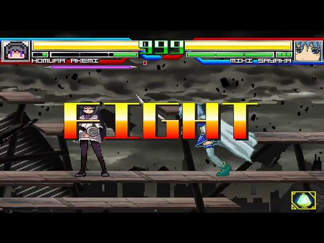 NICK54222 MUGEN: Homura Akemi (me) VS Sayaka Miki (Annri)