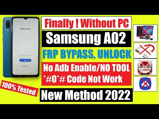 Samsung A02 FRP Bypass Without PC Android 11/12 | *#0*# Code Not Working