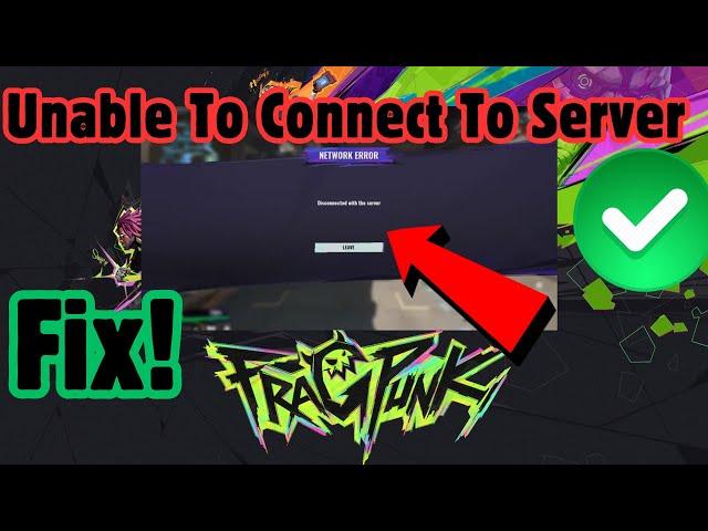 How To Fix FragPunk Unable To Connect To Server Error || FragPunk Disconnect Server Error