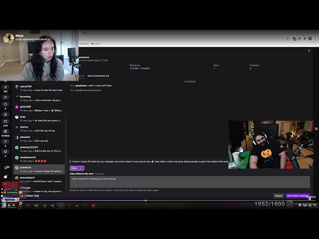 EsfandTV Reacts to Maya Unban Request