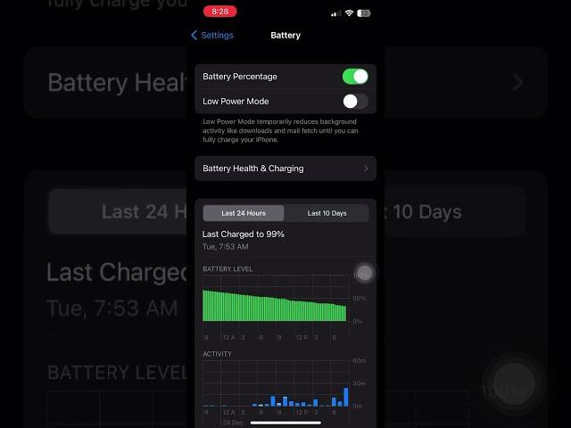 how to know battery percentage in iphone //// @ios16///@lowpowermode