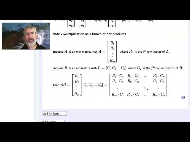 Dot Product and Matrix Multiplication