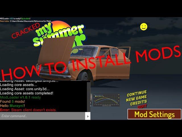 How to install mods to cracked My Summer Car UPDATE VIDEO (read description)