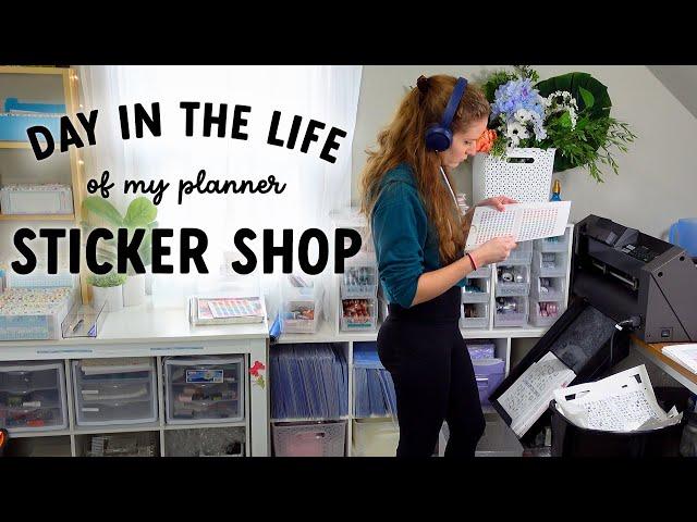 Day in the Life in my Planner Sticker Shop | Non-Aesthetic Office Tour | ADHD Entrepreneur