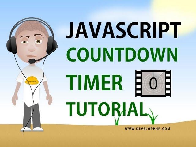 Javascript countdown timer tutorial setTimeout clearTimeout programming html