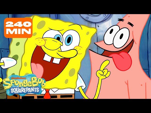 SpongeBob & Patrick Being A Comedic Duo for 4 HOURS Straight ⭐ | @SpongeBobOfficial