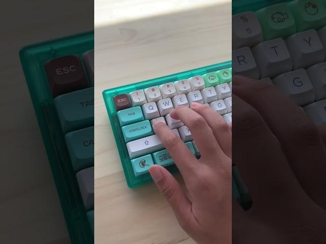 ASA vs XDA!!! #soundtest #mechanicalkeyboard #keycaps #akko #shorts