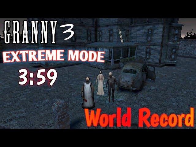 Granny 3 - Extreme mode (3:59 GLITCHLESS WR)