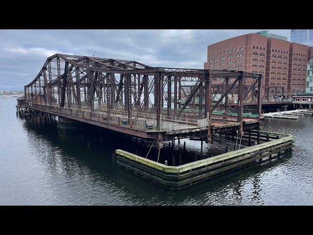 Abandoned railroad swing bridge - Boston, MA