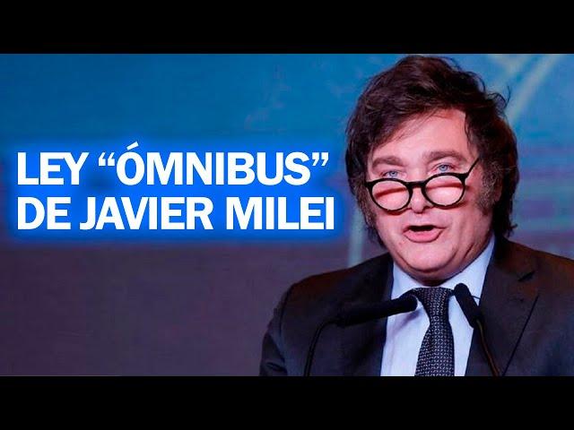 LA LEY "ÓMNIBUS" DE JAVIER MILEI ¿DE QUÉ TRATA?