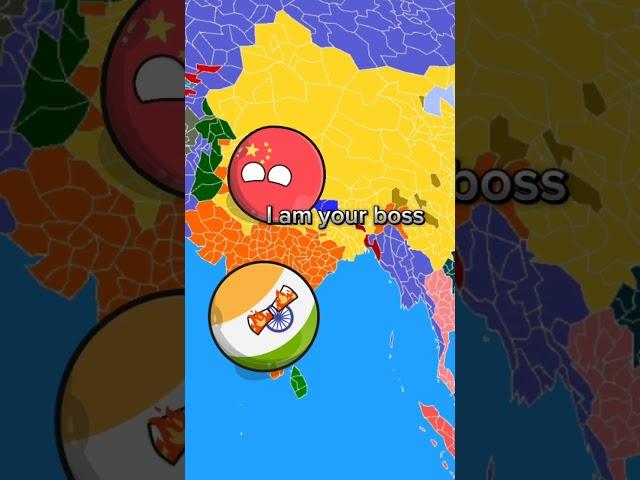 India is a boss ️ #countryballs #mapper #geographyassignment