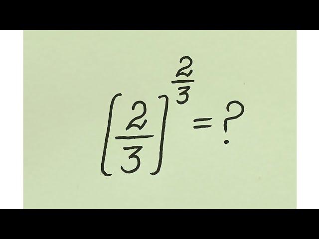 Ukraine l Nice Olympiad Math Exponential Expression l Easy & Tricky Solution