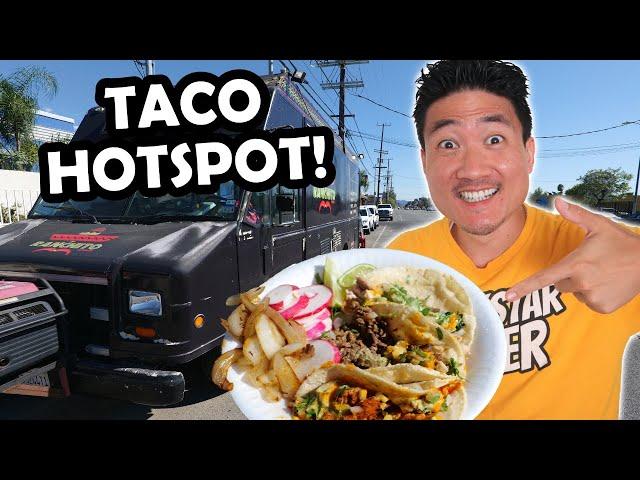Eating at the HIGHEST RATED TACO TRUCK in LOS ANGELES!