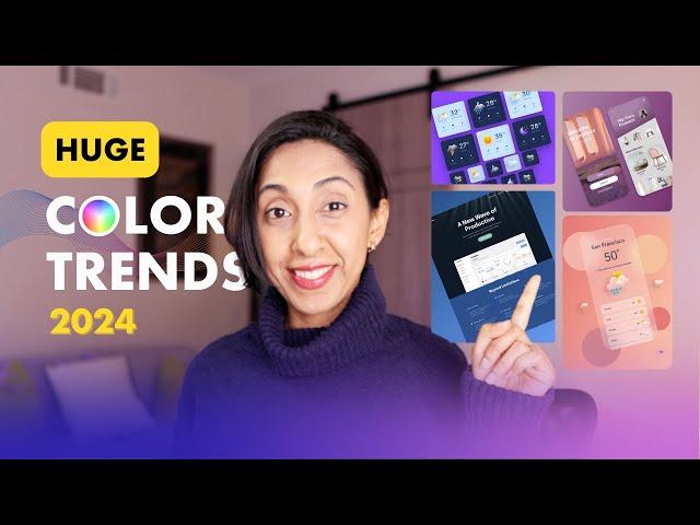 These color palettes will be HUGE in 2024! | UI, Web, Graphic Design