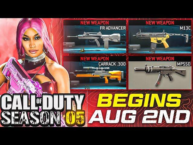 ALL NEW MW2 SEASON 5 DLC WEAPONS! (MP5SD, FR ADVANCER, M13C + MORE) - New Modern Warfare 2 Update