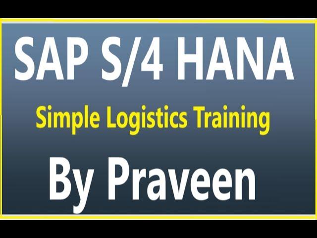 SAP FIORI for Functional Consultants  - DEEP DIVE , SAP S4 HANA Simple Logistics Training