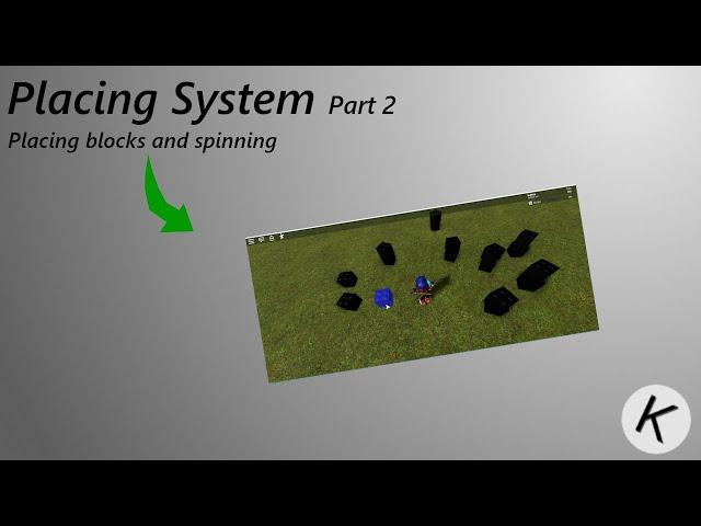 Roblox Studio Tutorial - Placing System #2