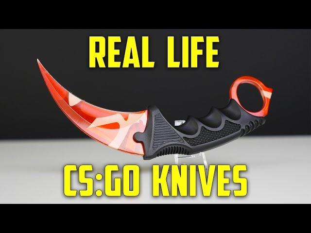 CS:GO KNIVES IN REAL LIFE!! (Karambit Elemental Knives) - Part 1