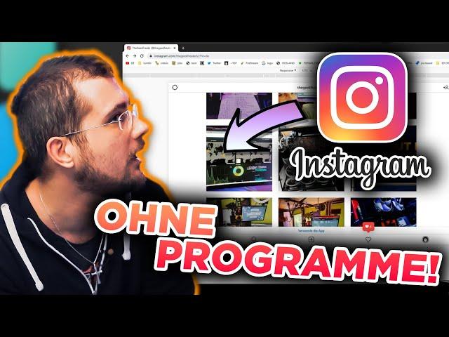 Instagram vom PC posten - OHNE PROGRAMME!