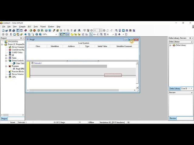 ISPSOFT Offline Simulation For PLC Delta DVP