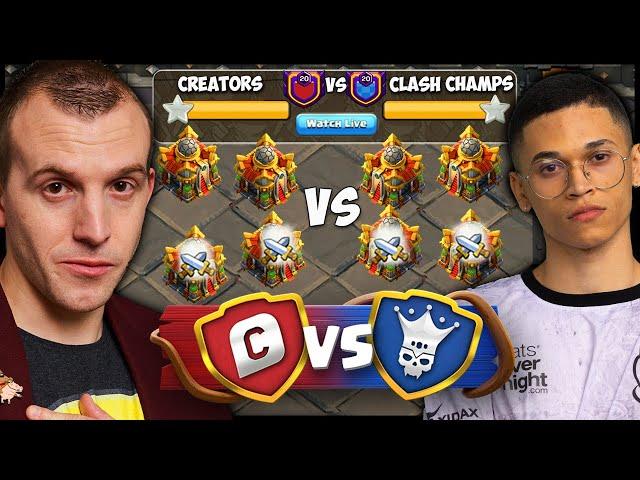 1st OFFICIAL PRO Town Hall 16 WAR - CLASH CHAMPS vs Creators!