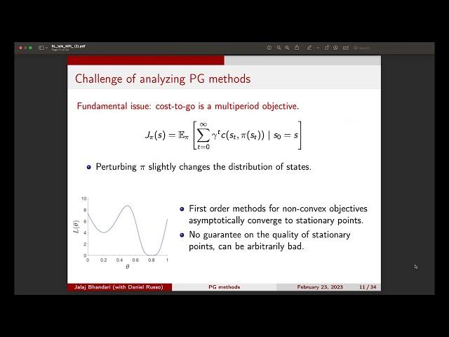 Global guarantees for policy gradient methods