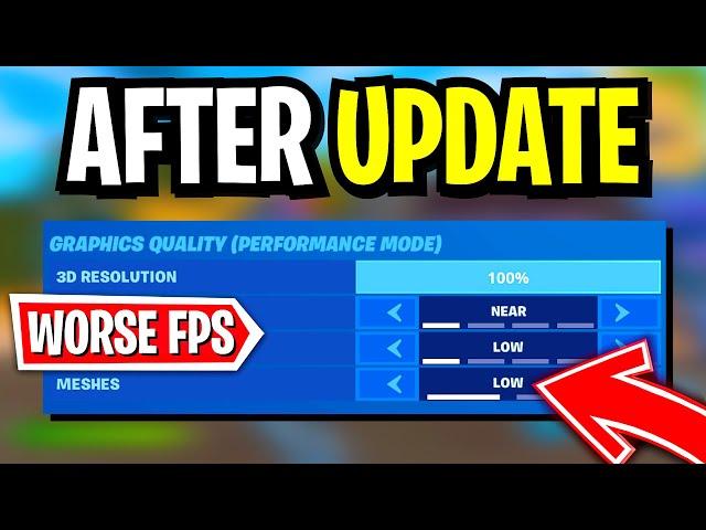 Performance Mode Just Got WORSE! (Huge FPS Decrease on Low Meshes!)