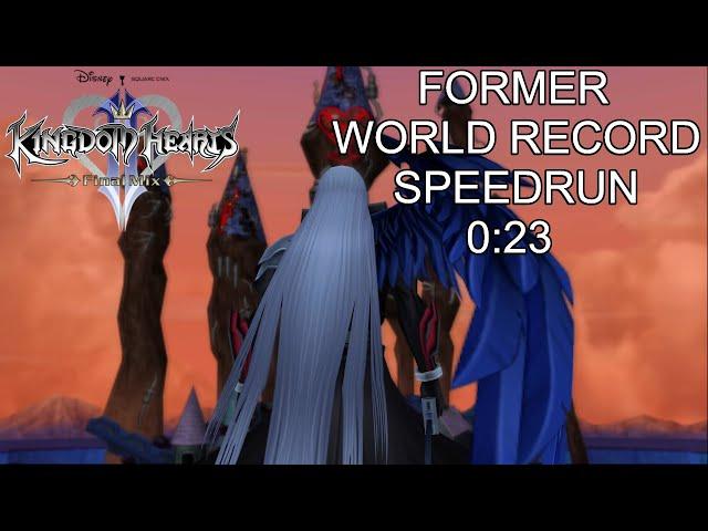 KH II FM [Critical Mode] Sephiroth Speedrun 0:23 [FORMER WORLD RECORD]