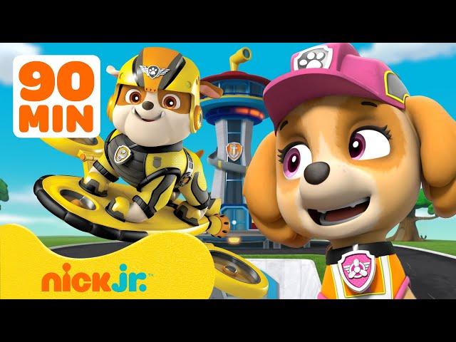 PAW Patrol Pups Switching Jobs! ↔ 90 Minute Compilation | Nick Jr.